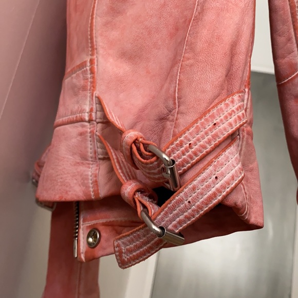 Iro Leather Moto Jacket Sz 36 - Picture 8 of 16